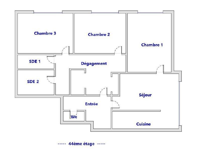 appartement 4 Pièces en location sur PUTEAUX (92800)
